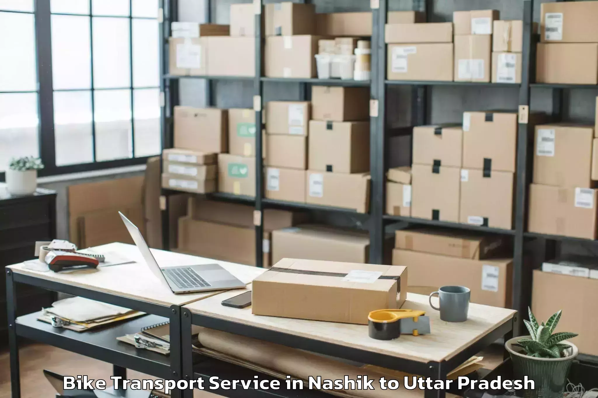 Professional Nashik to Unnao Bike Transport